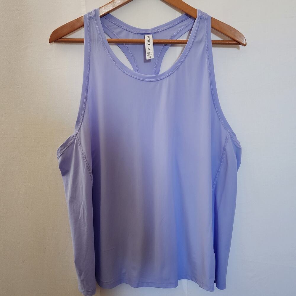 Athleta Ultimate Tank Top Shirt Women's Size 1X Cooling Athletic Longer Length
